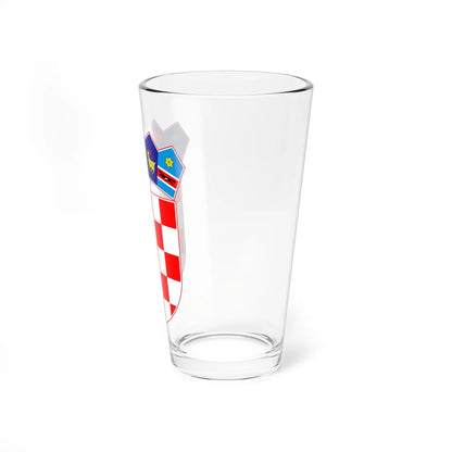 Coat of arms of Croatia (Croatia) (Coat of Arms) Pint Glass 16oz - Go Mug Yourself