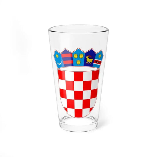 Coat of arms of Croatia - Pint Glass 16oz 16oz - Go Mug Yourself