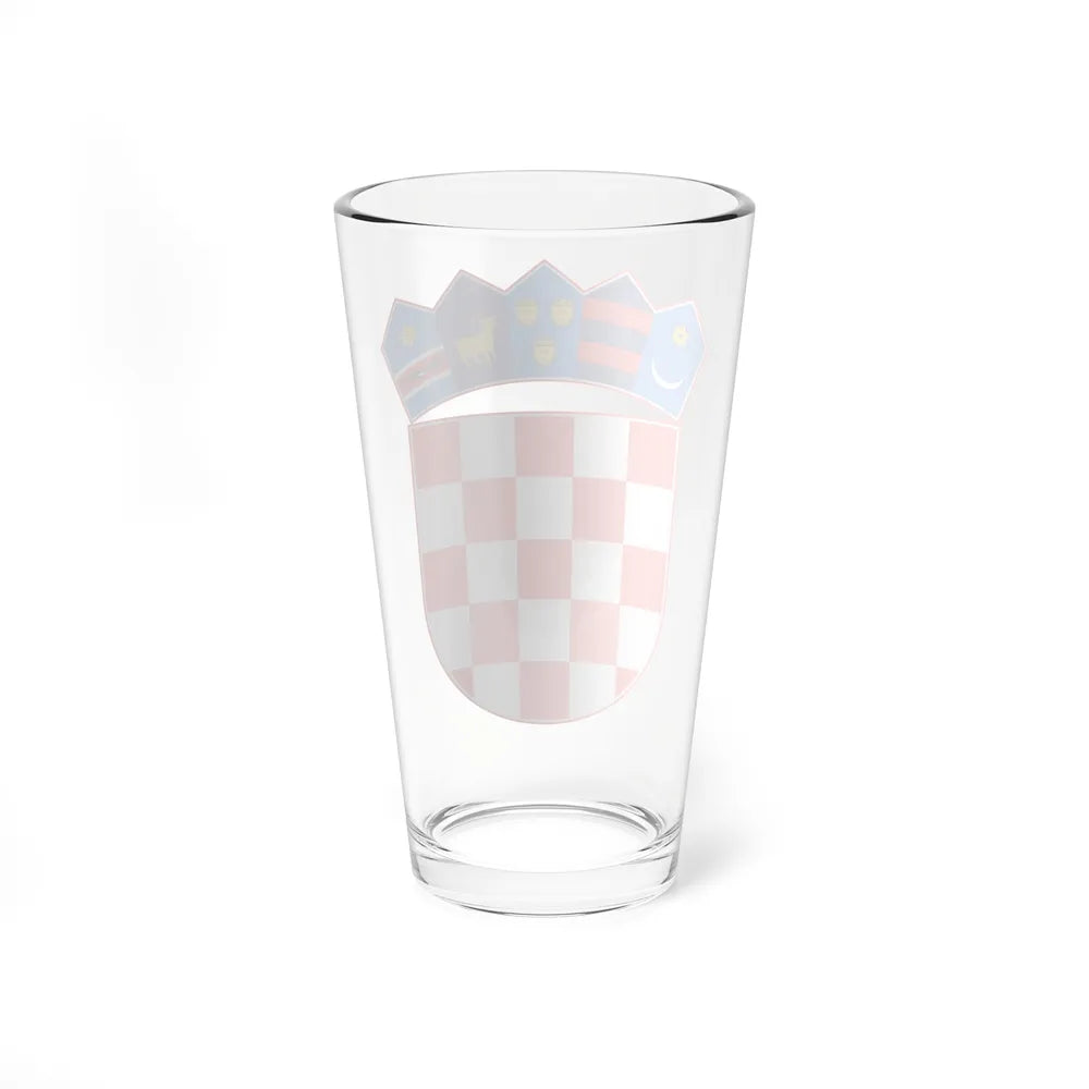 Coat of arms of Croatia - Pint Glass 16oz-Go Mug Yourself