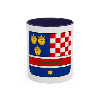 Coat of arms of Croatia (State of Slovenes, Croats and Serbs) - Accent Coffee Mug 11oz Navy - Go Mug Yourself