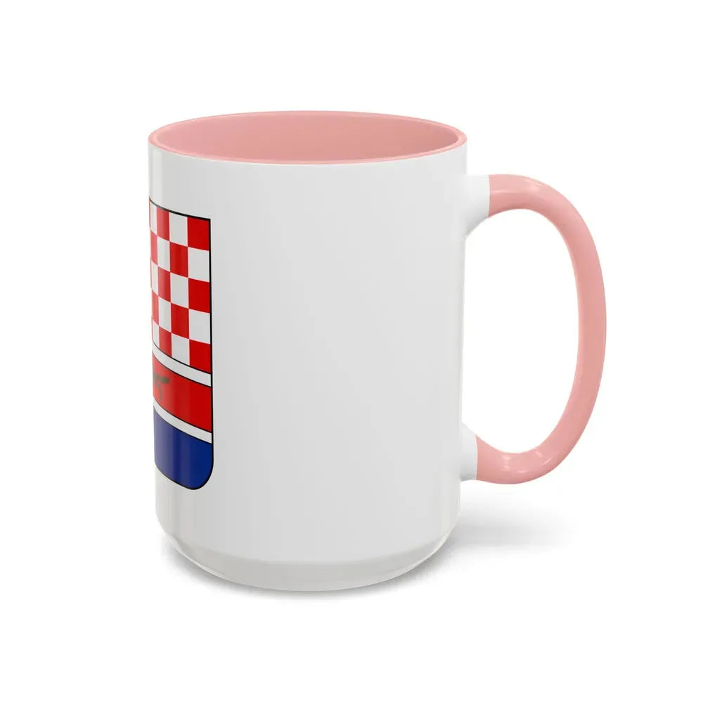 Coat of arms of Croatia (State of Slovenes, Croats and Serbs) - Accent Coffee Mug - Go Mug Yourself