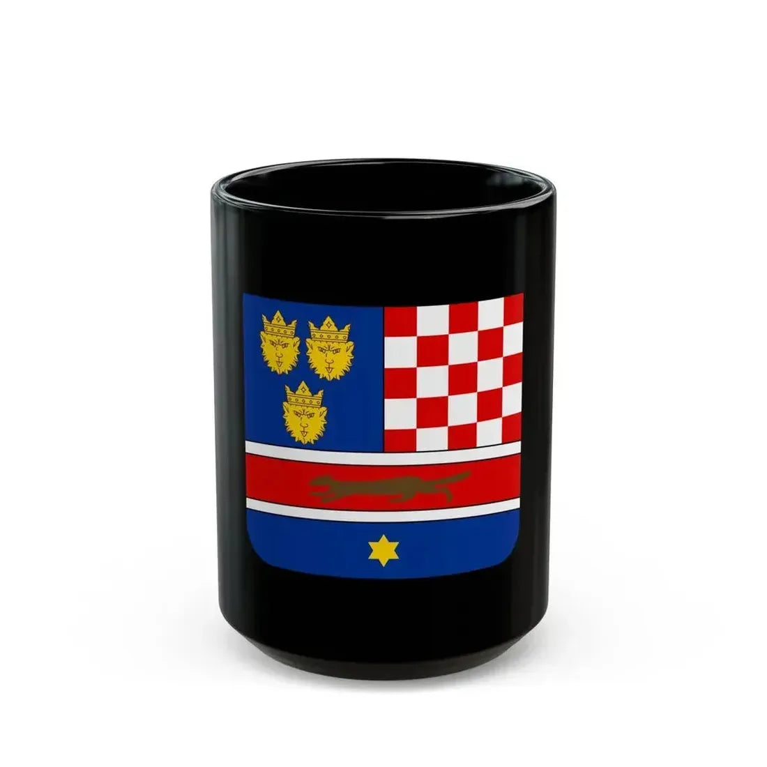 Coat of arms of Croatia (State of Slovenes, Croats and Serbs) - Black Coffee Mug 15oz - Go Mug Yourself