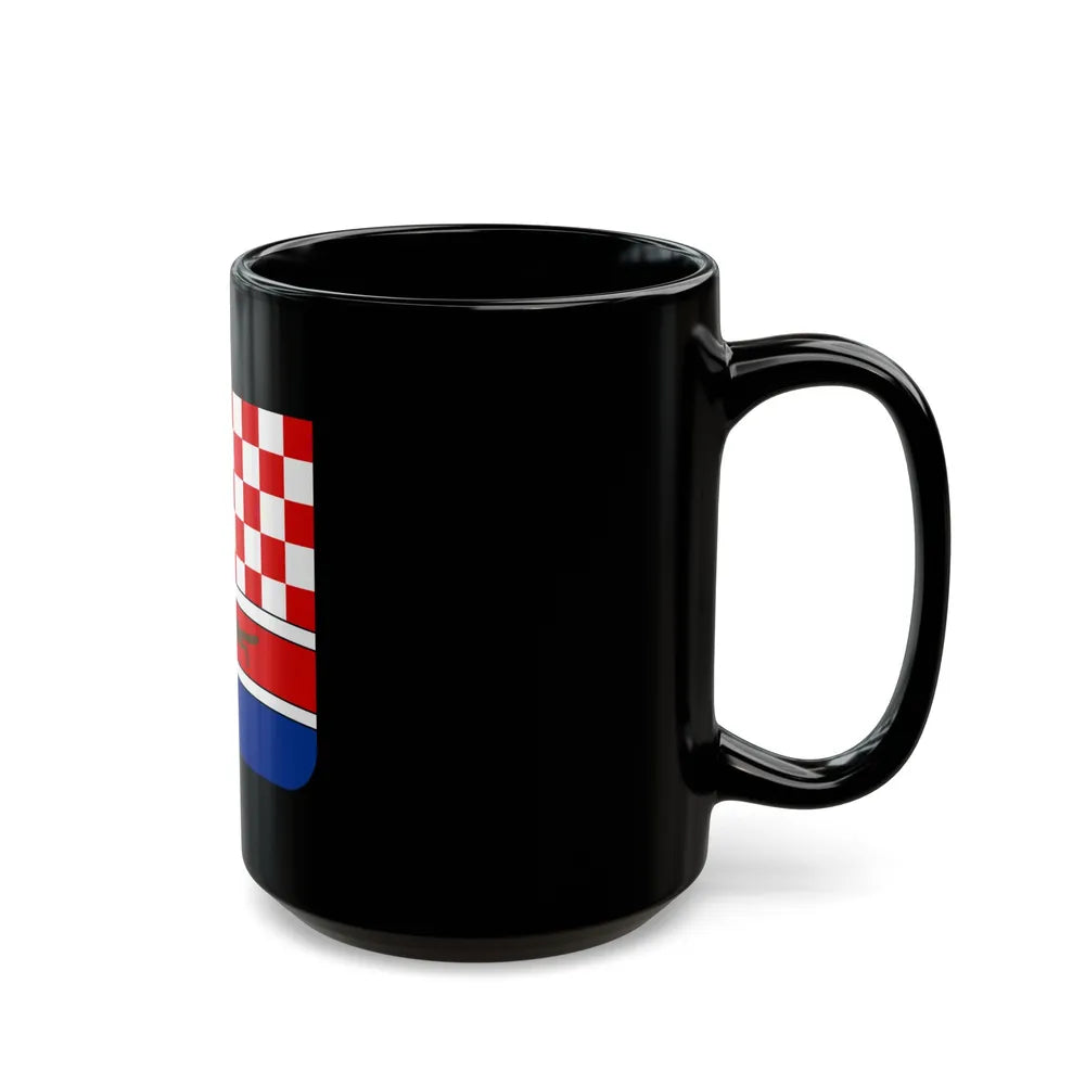 Coat of arms of Croatia (State of Slovenes, Croats and Serbs) - Black Coffee Mug-Go Mug Yourself