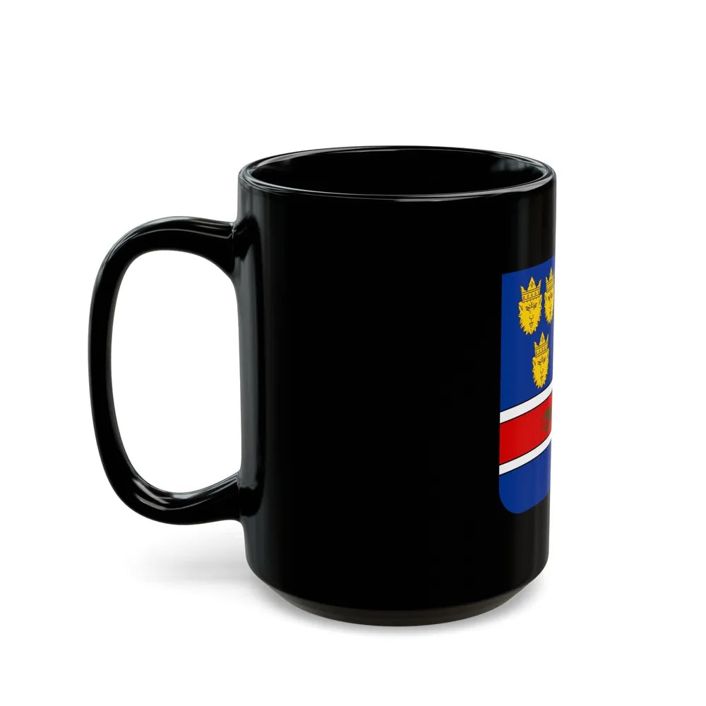 Coat of arms of Croatia (State of Slovenes, Croats and Serbs) - Black Coffee Mug-Go Mug Yourself