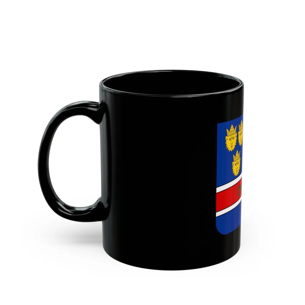 Coat of arms of Croatia (State of Slovenes, Croats and Serbs) - Black Coffee Mug-Go Mug Yourself