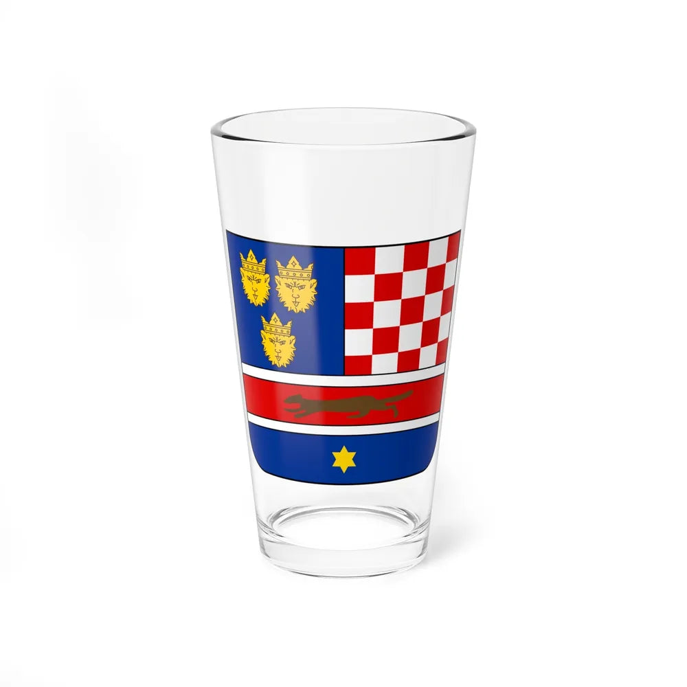 Coat of arms of Croatia (State of Slovenes, Croats and Serbs) - Pint Glass 16oz-16oz-Go Mug Yourself