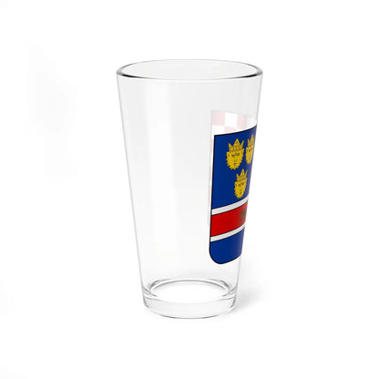 Coat of arms of Croatia (State of Slovenes, Croats and Serbs) - Pint Glass 16oz-Go Mug Yourself