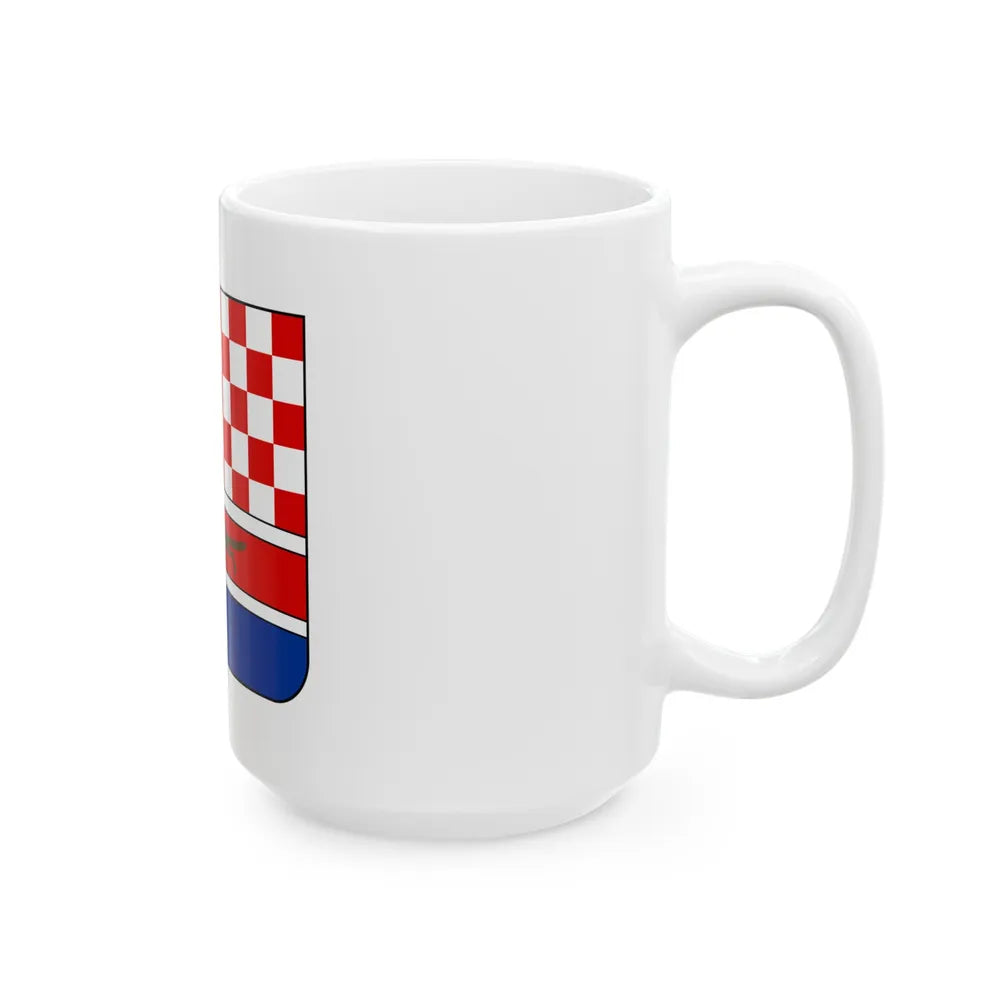 Coat of arms of Croatia (State of Slovenes, Croats and Serbs) - White Coffee Mug-Go Mug Yourself