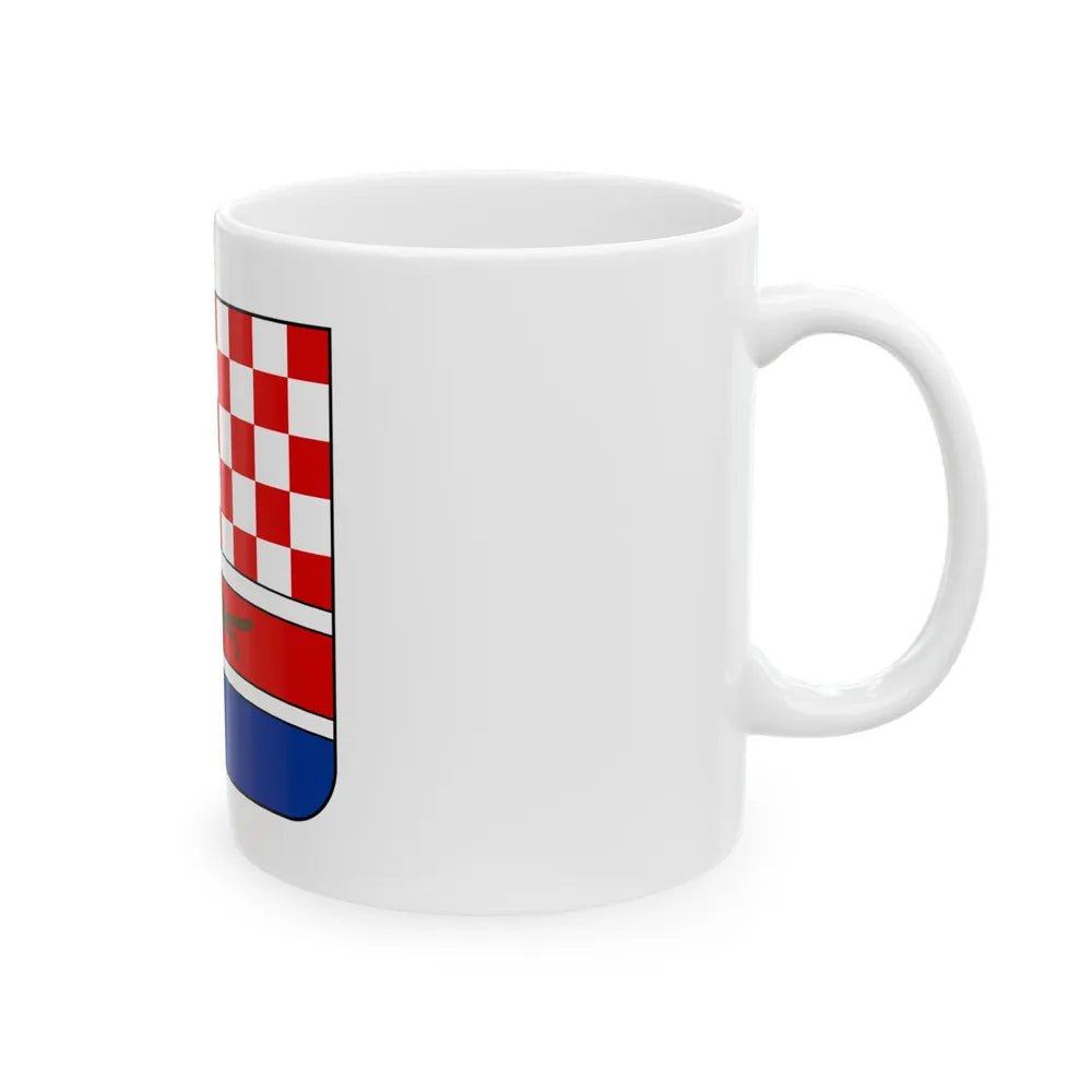 Coat of arms of Croatia (State of Slovenes, Croats and Serbs) - White Coffee Mug-Go Mug Yourself