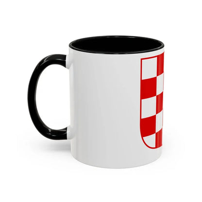 Coat of arms of Croatia (white chequy) - Accent Coffee Mug - Go Mug Yourself