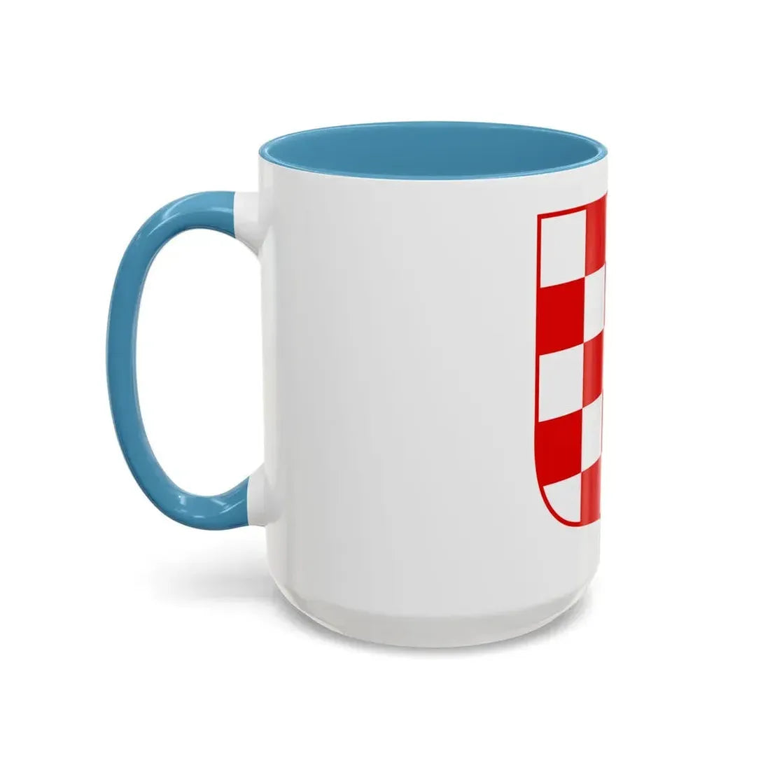 Coat of arms of Croatia (white chequy) - Accent Coffee Mug - Go Mug Yourself
