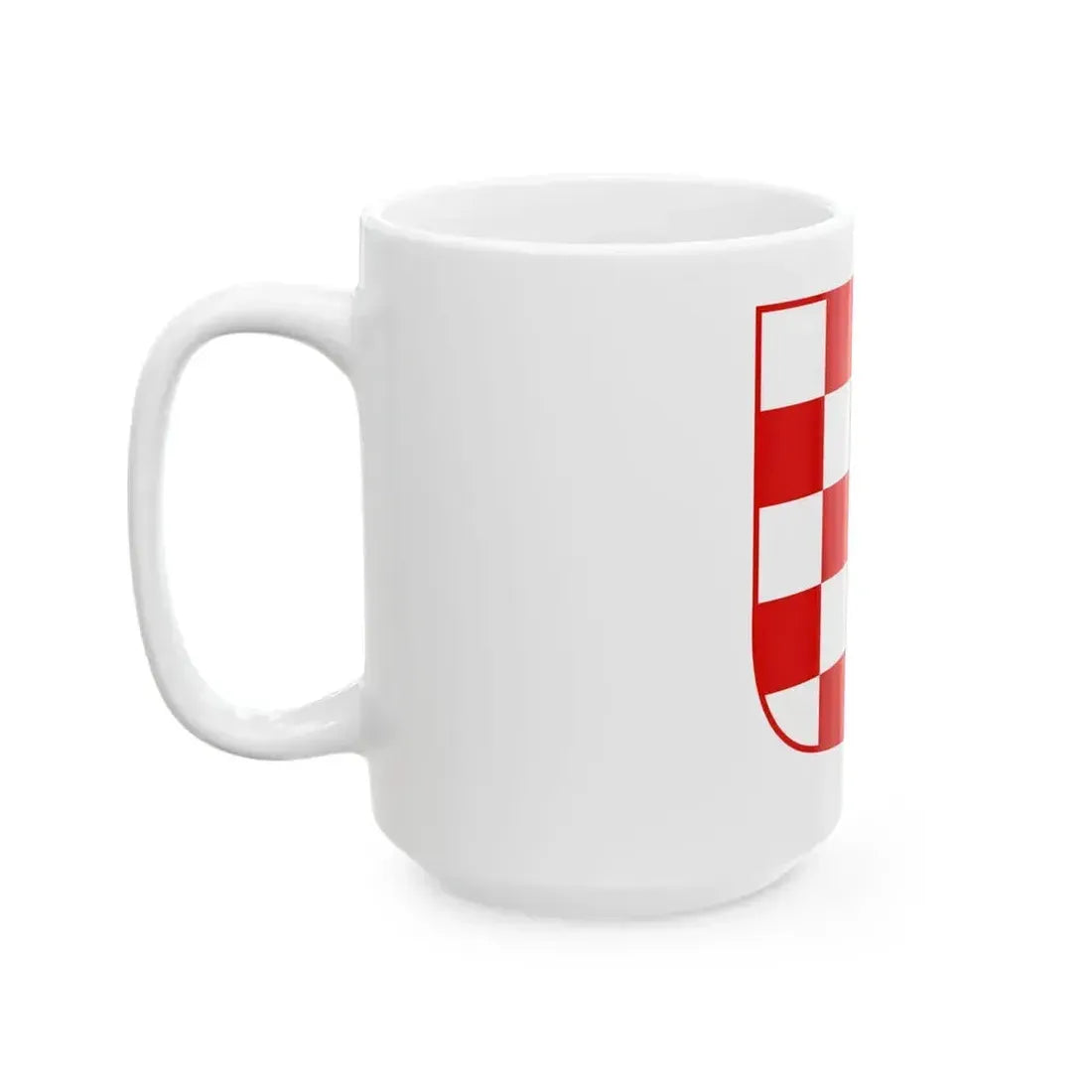 Coat of arms of Croatia (white chequy) - White Coffee Mug - Go Mug Yourself