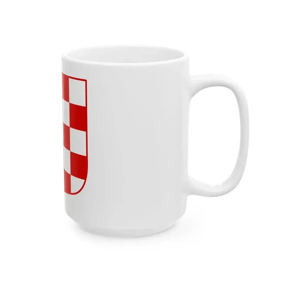 Coat of arms of Croatia (white chequy) - White Coffee Mug - Go Mug Yourself