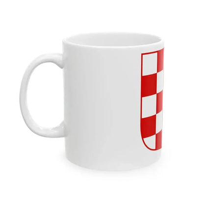 Coat of arms of Croatia (white chequy) - White Coffee Mug - Go Mug Yourself