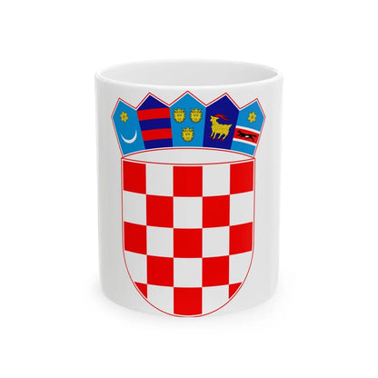 Coat of arms of Croatia - White Coffee Mug-11oz-Go Mug Yourself