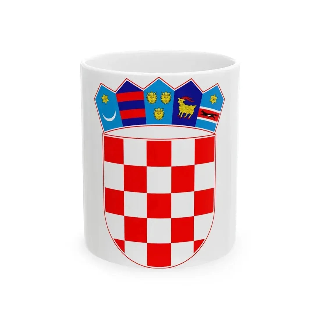 Coat of arms of Croatia - White Coffee Mug 11oz - Go Mug Yourself