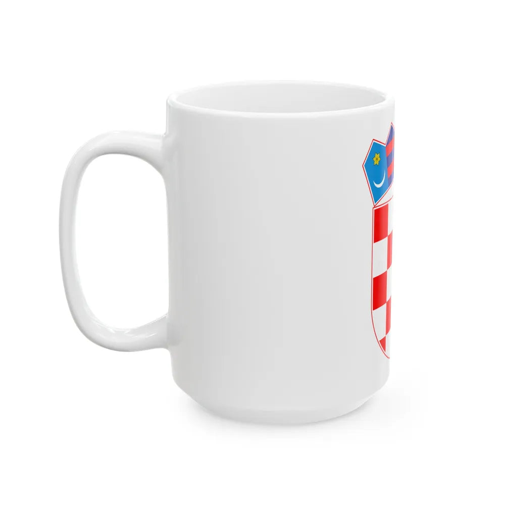 Coat of arms of Croatia - White Coffee Mug-Go Mug Yourself