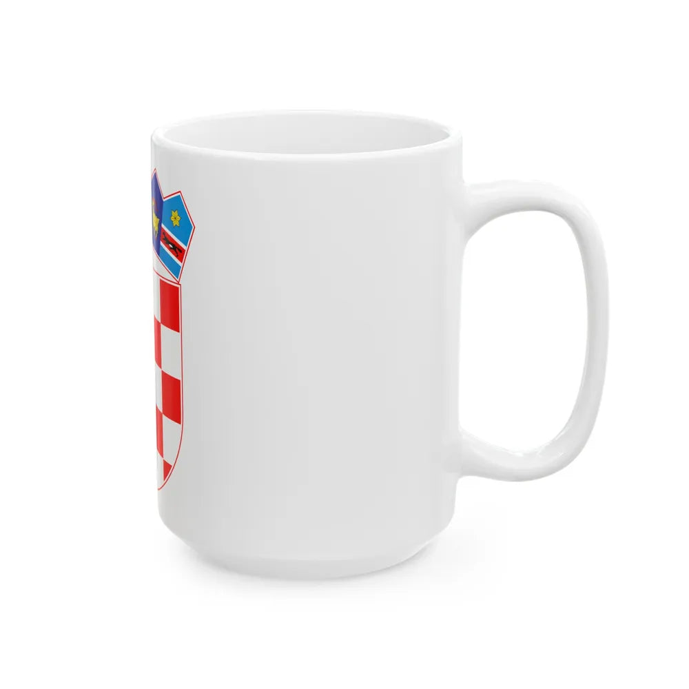 Coat of arms of Croatia - White Coffee Mug-Go Mug Yourself