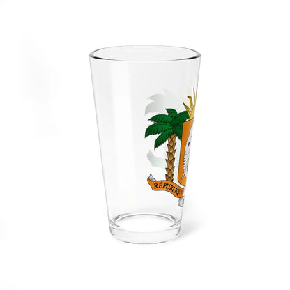 Coat of arms of Côte dIvoire 1997-2001 variant (Coat of Arms) Pint Glass 16oz - Go Mug Yourself