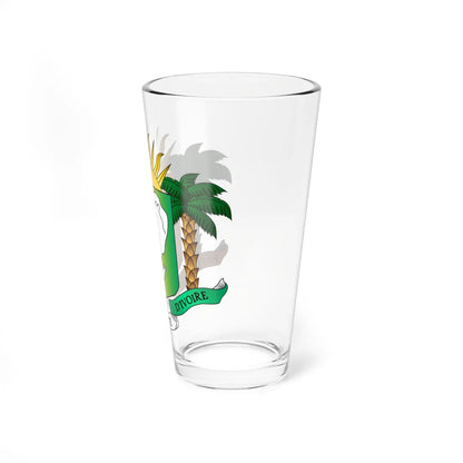 Coat of arms of Côte dIvoire 1997-2001 variant (Coat of Arms) Pint Glass 16oz - Go Mug Yourself