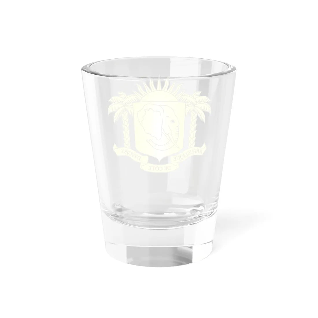 Coat of arms of Côte dIvoire 2001-2011 variant (Coat of Arms) Shot Glass 1.5oz - Go Mug Yourself