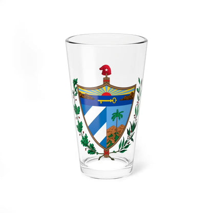 Coat of arms of Cuba 1902-1959 (Cuba) (Coat of Arms) Pint Glass 16oz 16oz - Go Mug Yourself