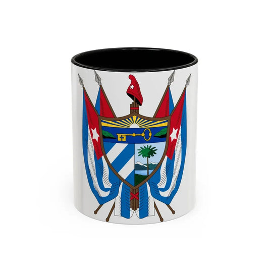 Coat of arms of Cuba (19th century) - Accent Coffee Mug 11oz Black - Go Mug Yourself
