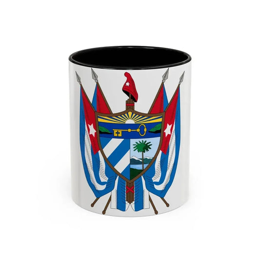 Coat of arms of Cuba (19th century) - Accent Coffee Mug 11oz Black - Go Mug Yourself
