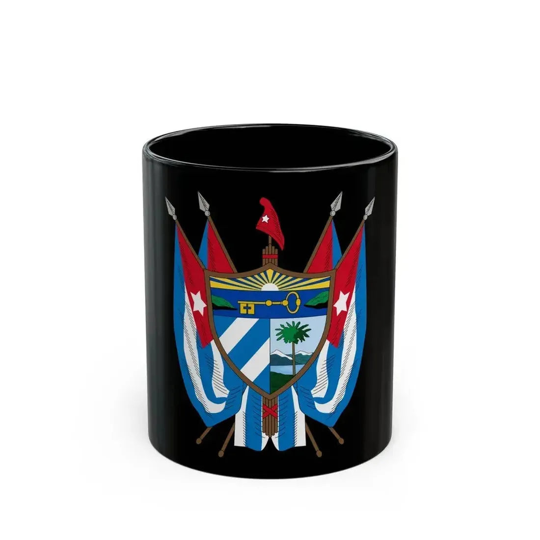 Coat of arms of Cuba (19th century) - Black Coffee Mug 11oz - Go Mug Yourself