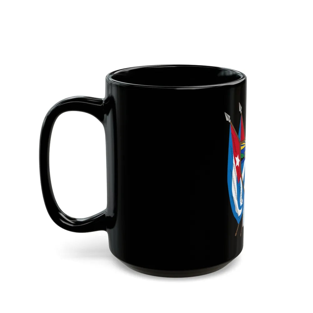 Coat of arms of Cuba (19th century) - Black Coffee Mug-Go Mug Yourself