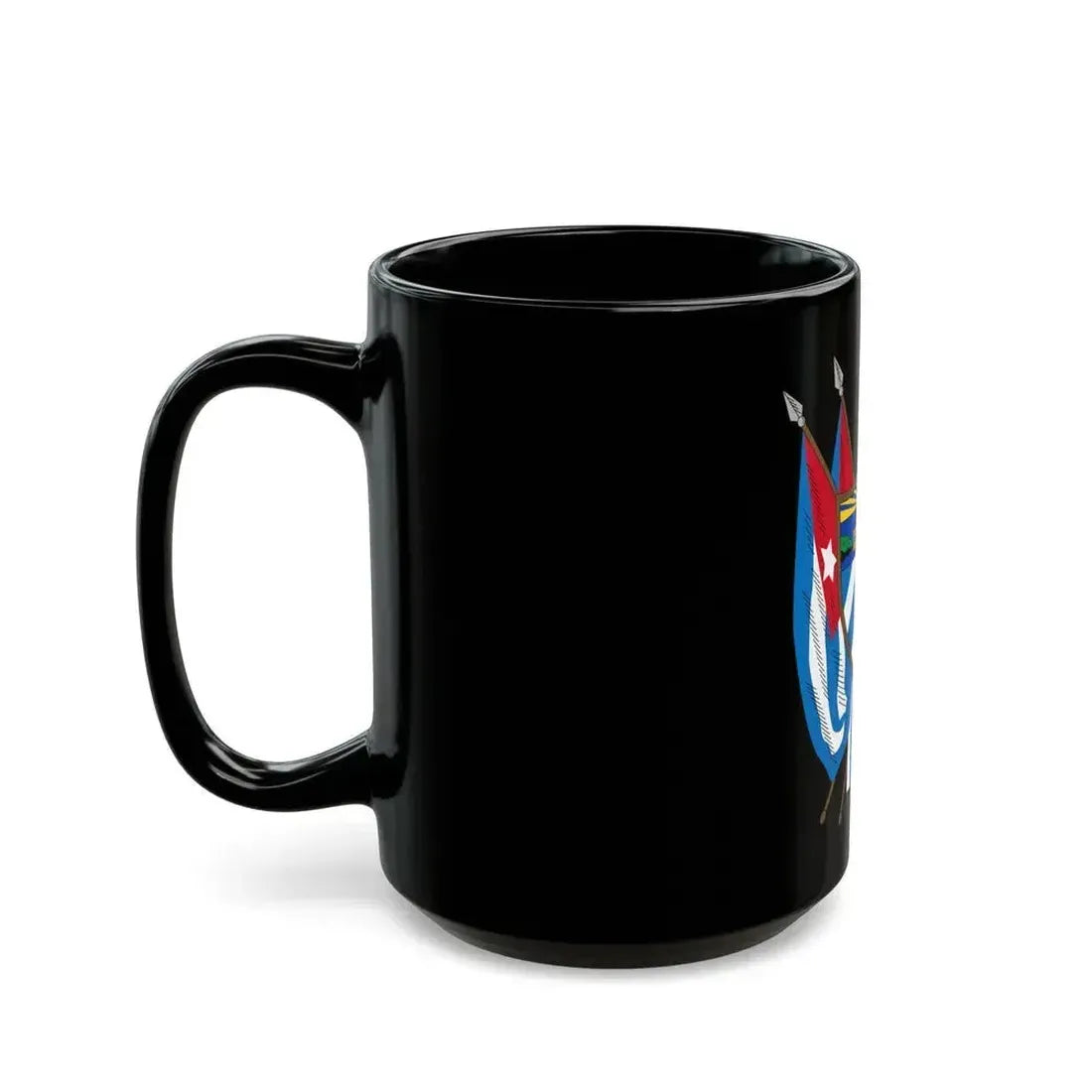 Coat of arms of Cuba (19th century) - Black Coffee Mug - Go Mug Yourself