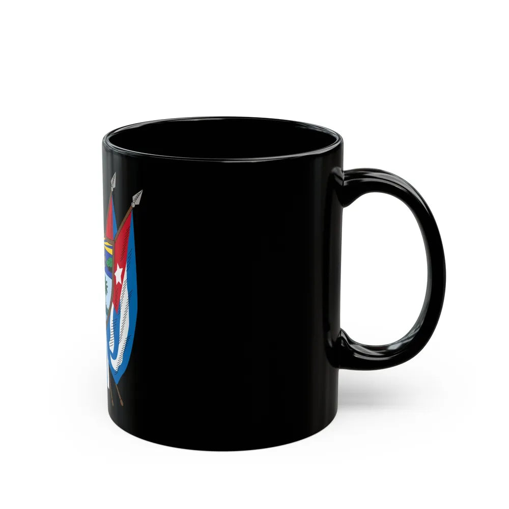 Coat of arms of Cuba (19th century) - Black Coffee Mug-Go Mug Yourself