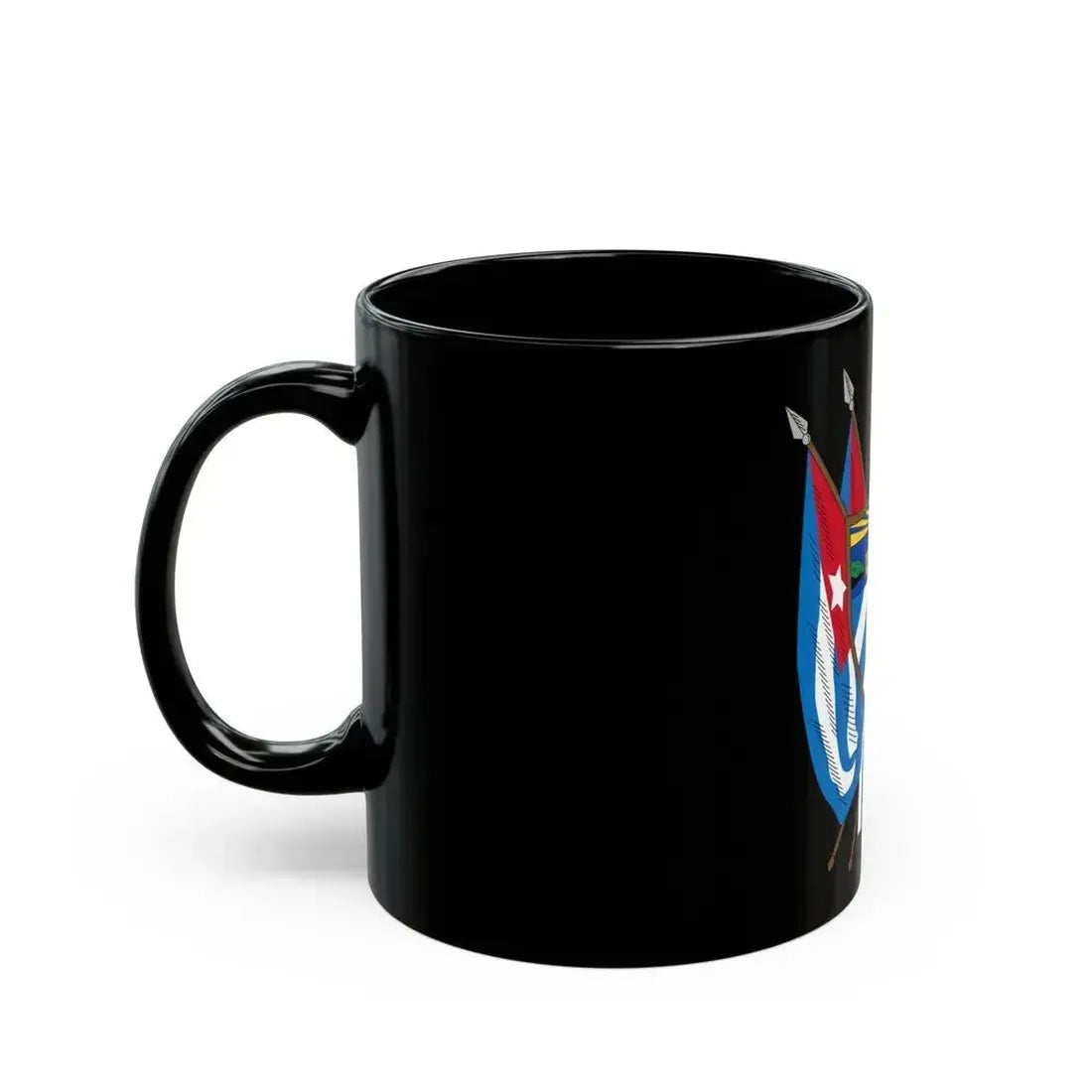 Coat of arms of Cuba (19th century) - Black Coffee Mug - Go Mug Yourself