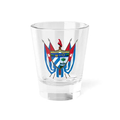 Coat of arms of Cuba 19th century (Cuba) (Coat of Arms) Shot Glass 1.5oz 1.5oz - Go Mug Yourself