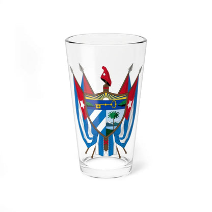 Coat of arms of Cuba (19th century) - Pint Glass 16oz-16oz-Go Mug Yourself