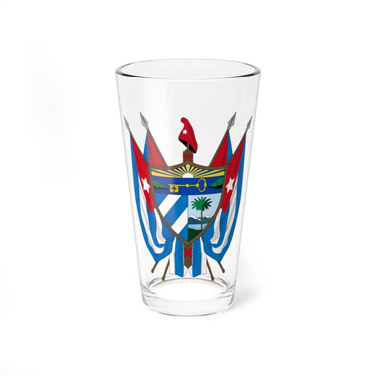 Coat of arms of Cuba (19th century) - Pint Glass 16oz-16oz-Go Mug Yourself