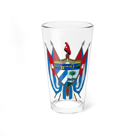 Coat of arms of Cuba (19th century) - Pint Glass 16oz 16oz - Go Mug Yourself