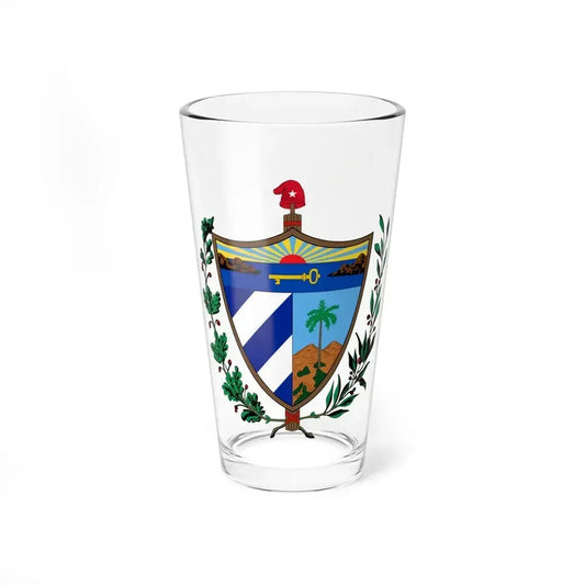 Coat of arms of Cuba - Pint Glass 16oz 16oz - Go Mug Yourself