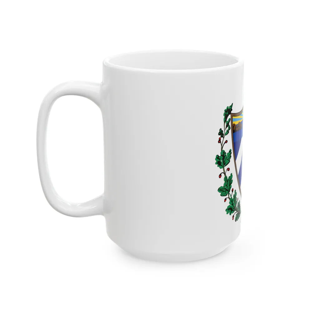 Coat of arms of Cuba - White Coffee Mug-Go Mug Yourself