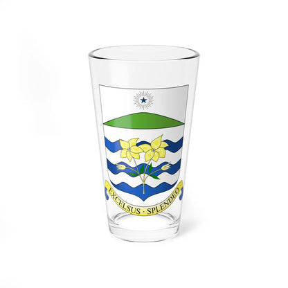 Coat of arms of Curepipe (Mauritius) (Coat of Arms) Pint Glass 16oz 16oz - Go Mug Yourself