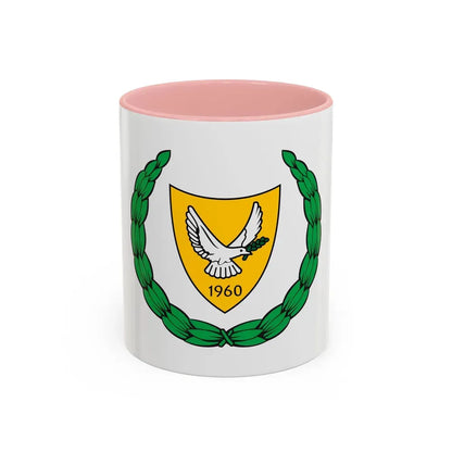 Coat of arms of Cyprus 2 - Accent Coffee Mug 11oz Pink - Go Mug Yourself