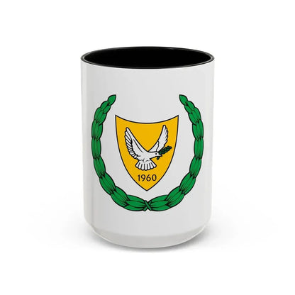 Coat of arms of Cyprus 2 - Accent Coffee Mug 15oz Black - Go Mug Yourself