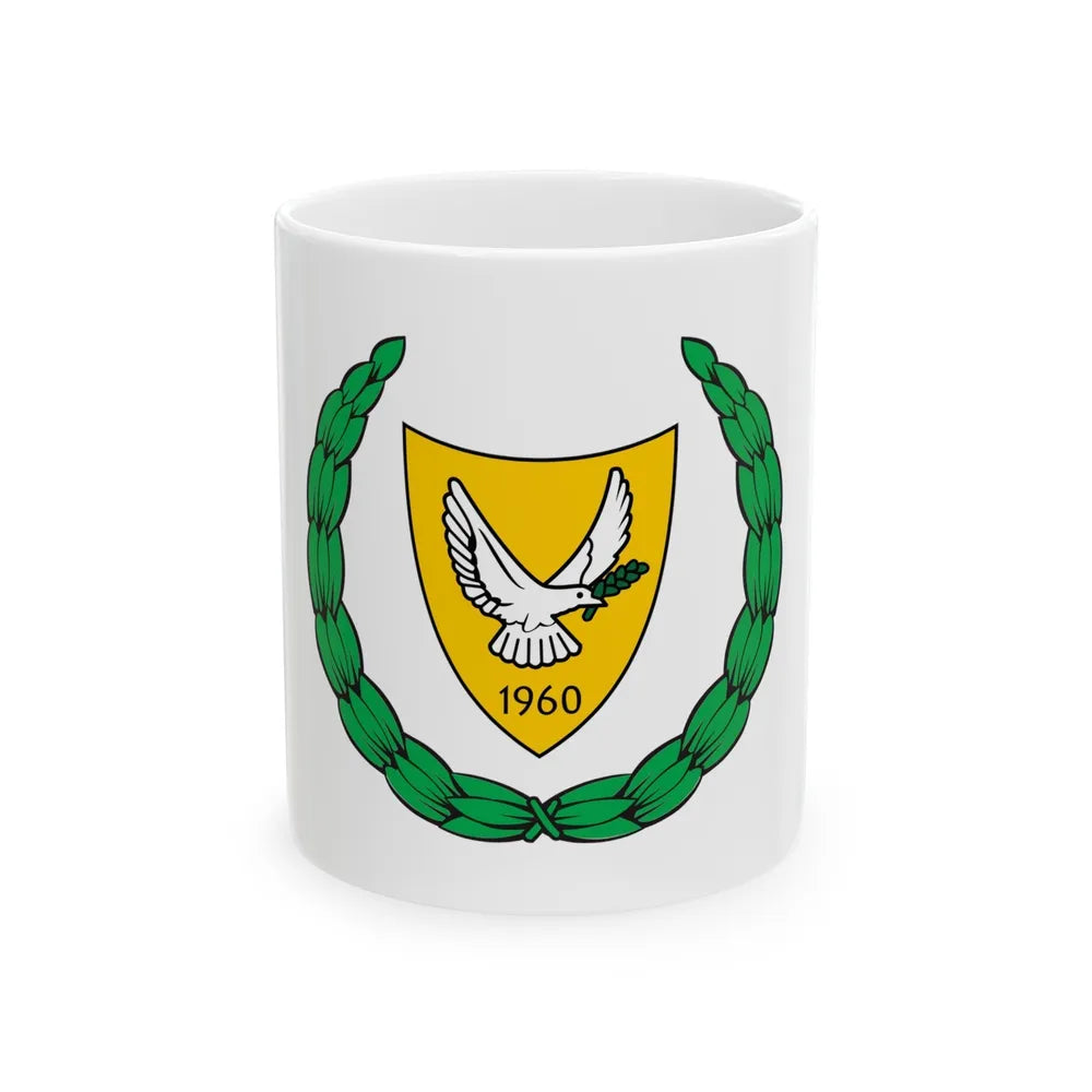 Coat of arms of Cyprus 2 - White Coffee Mug-11oz-Go Mug Yourself