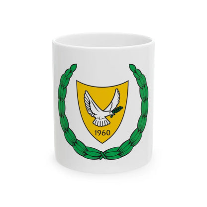 Coat of arms of Cyprus 2 - White Coffee Mug-11oz-Go Mug Yourself