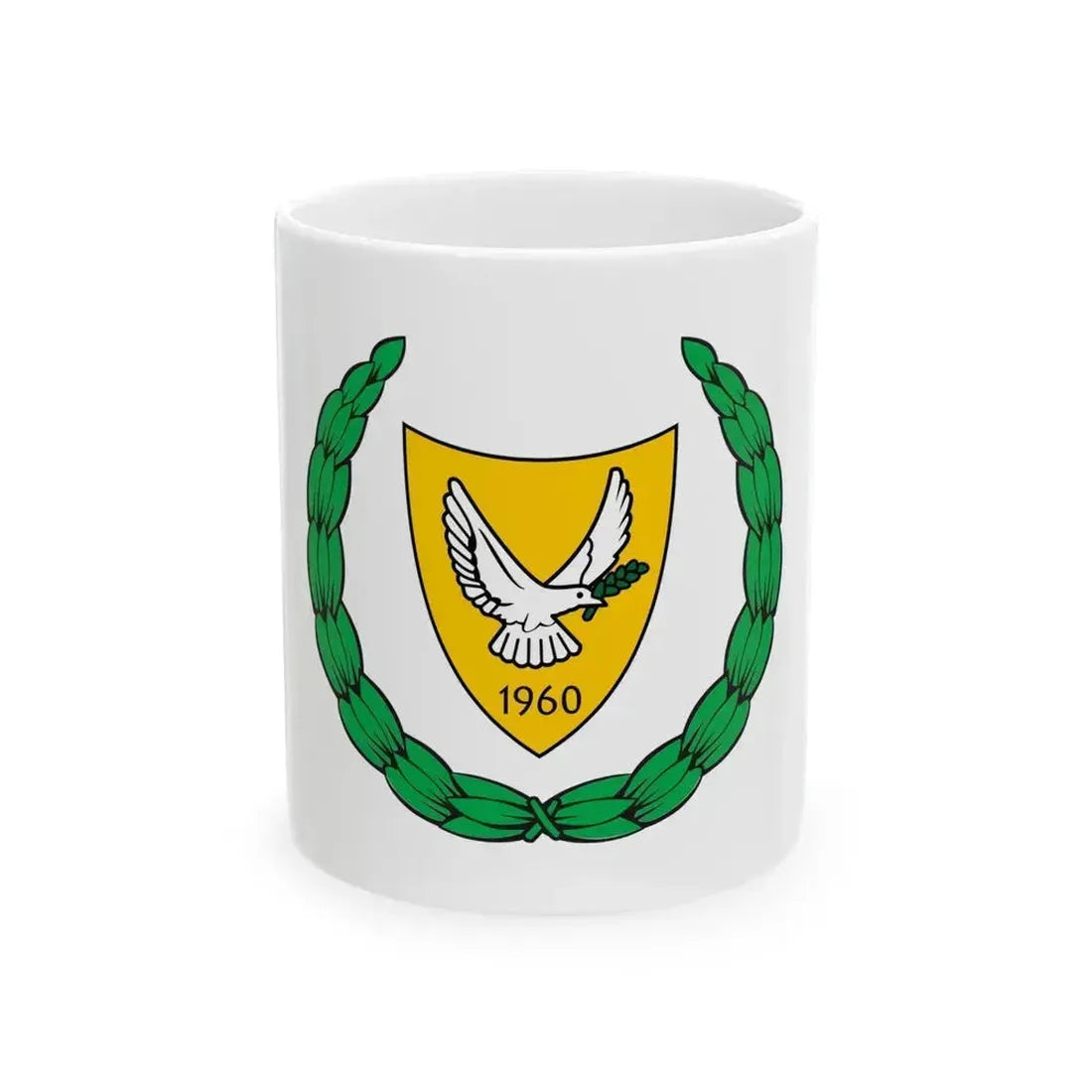 Coat of arms of Cyprus 2 - White Coffee Mug 11oz - Go Mug Yourself