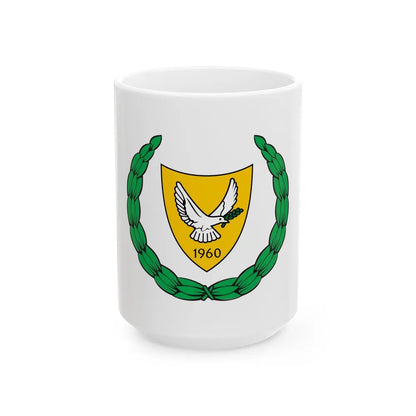 Coat of arms of Cyprus 2 - White Coffee Mug-15oz-Go Mug Yourself