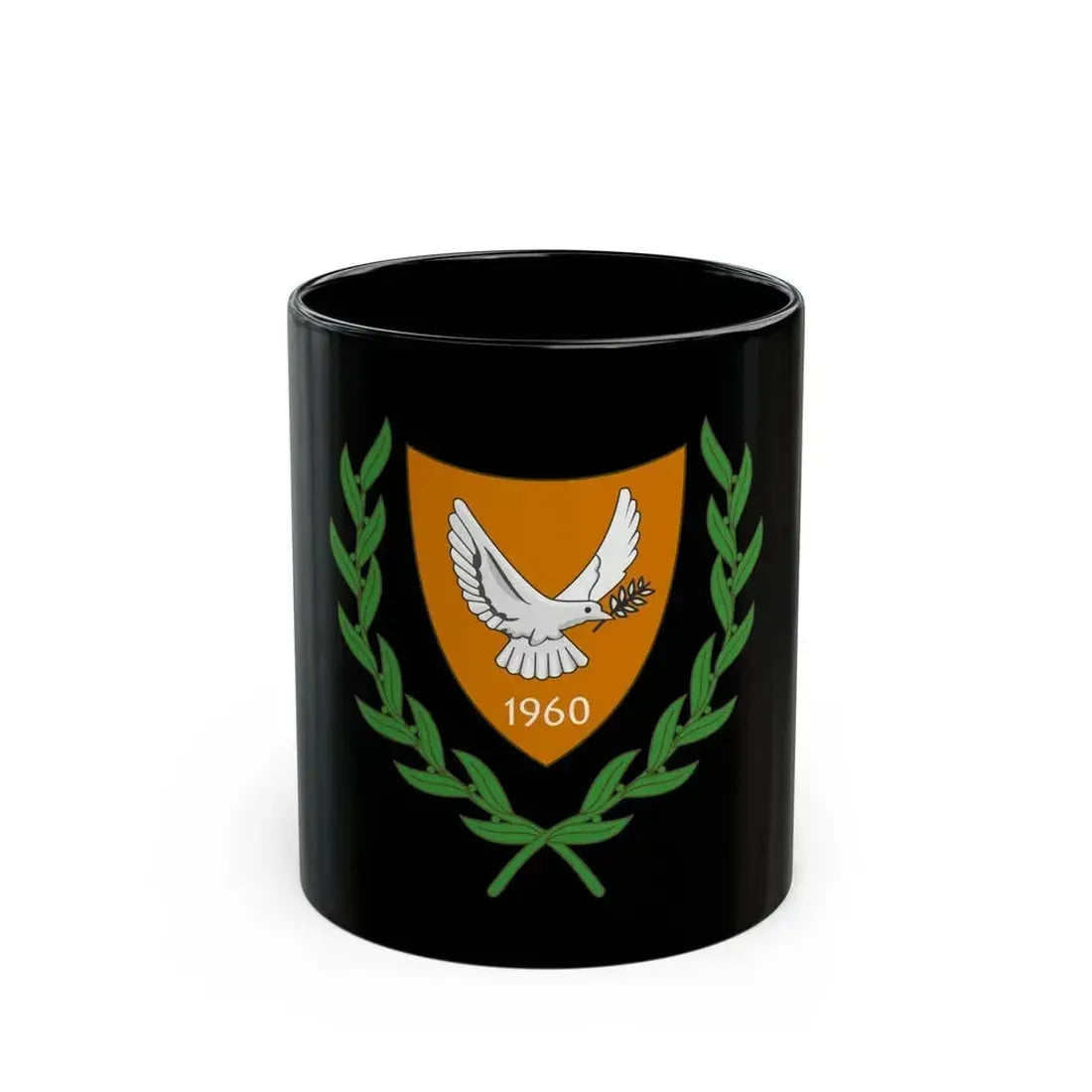 Coat of arms of Cyprus (2006) - Black Coffee Mug 11oz - Go Mug Yourself