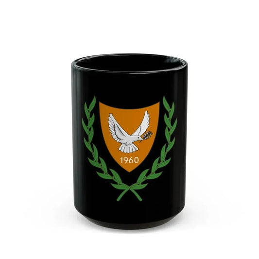 Coat of arms of Cyprus (2006) - Black Coffee Mug 15oz - Go Mug Yourself