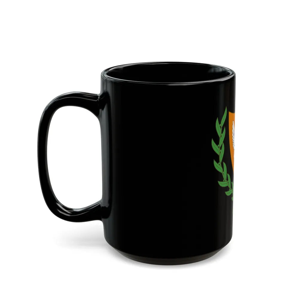 Coat of arms of Cyprus (2006) - Black Coffee Mug-Go Mug Yourself