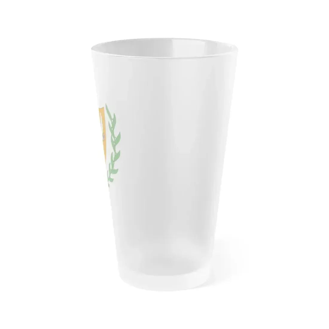 Coat of arms of Cyprus (2006) - Frosted Pint Glass 16oz - Go Mug Yourself